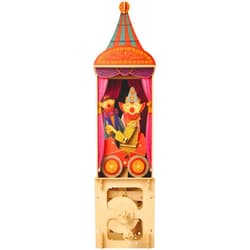 Clockwork Dreams Clowns Wood Gear Toy w/Hand Crank, Printed Wood Pieces & Instructions - Sustainable Automata Wood Toys