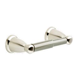 Franklin Brass Kinla (1-Pack) Toilet Paper Holder Satin Nickel Tissue Roll Holder for Bathroom Organization and Storage Spring-Loaded Toilet Tissue Holder Wall Bathroom Accessories KIN50-SN1