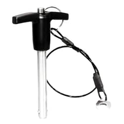 MerciL T-Handle Locking Pin, 304 Stainless Steel Push-Button Quick Release Pin Quick Release Ball Locking Pin with Lanyard Cable (Φ1/4
