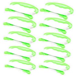Xinlinke Pack of 10 Mini Small Kite Reel Winder Grip Line Board Green with 30m String for Beginner Fly Tiny Kites