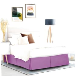Nestl Bedding Pleated Bed Skirt, Easy Fit Bed Skirt, 14” Inch Tailored Drop Bed Skirt, Double Brushed Premium Microfiber Ruffle Bed Skirt, Luxury Bedskirt, Hotel Quality Bed Ruffle, Full Bed Skirt Lavender Dream Full Lavender Dream