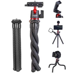 ADOFYS MT-35 Camera Flexible Tripod, Cell Phone Tripod Gorilla Tripod Lightweight Bendable Tripod with Heavy Duty Smartphone Stand, Compatible with Action Camera and Smartphone etc.