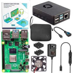 Vilros Raspberry Pi 4 2GB Basic Starter Kit with Fan-Cooled Heavy-Duty Aluminum Alloy Case