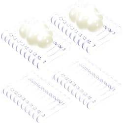 CHENGU 4 Pieces Plastic Bar Soap Holder Soap Tray Soap Saver Bar Dish Self Draining Soap Dishes for Soap Sponge Dryer Bathroom Toilet Shower Kitchen Restaurant Counter (Clear)