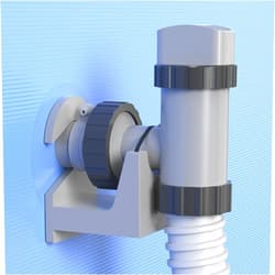 Nsxc 2Pcs Swimming Pool Pipe Holders, Above Ground Plunger Valves Bracket, Pool Accessories, Designed to Fit On Bestway, Intex, Hecht, and Other Major Pool Brands