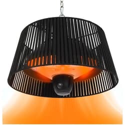 SUNNFLAME Modern Infrared Hanging Electric Patio Heater, Ceiling Mounted, 1500W, Indoor/Outdoor, IPX4 Water-Resistant, 360° Heat, 6.5’ Radius, 3-Second Warm-Up, Remote Control