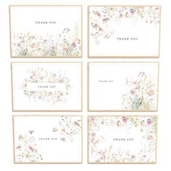 Slapaflife Floral Thank You Cards with Envelopes, 48 Pack - 4x6 Inches, Perfect for Baby Shower, Wedding, Graduation, and Other Occasions