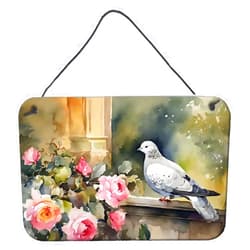 Caroline's Treasures Pigeon Wall or Door Hanging Prints Aluminum Metal Sign Kitchen Wall Bar Bathroom Plaque Home Decor, 8HX12W, Multicolor