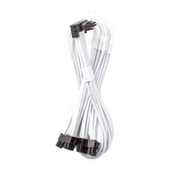 CableMod C-Series Pro ModMesh Sleeved 12VHPWR 90° StealthSense PCI-e Cable for Corsair - Variant B (White, 16-pin to Quad 8-pin, 60cm)
