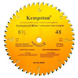Kempston Corporation Kempston 99360 8-1/2-Inch by 48 Tooth Industrial Thick Kerf Sliding Compound Miter Blade with 5/8-Inch Arbor