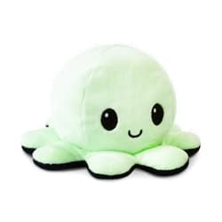 TeeTurtle - The Original Reversible Octopus Plushie - Glow in the Dark - Cute Sensory Fidget Stuffed Animals That Show Your Mood