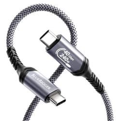 BlueRigger USB C Cable 3FT - (240W PD, USB 4.0, Type C Cable, 48V 5A Fast Charging, 40 Gbps Data Transfer, 8K 60Hz, Thunderbolt 4/3) - USB C Charger Compatible with Phone, Laptop, Monitor, Hard Drive