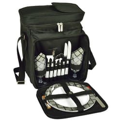 Picnic at Ascot Original Insulated Picnic Basket/Cooler Equipped with Service for 2- Designed, Assembled & Quality Approved in The USA