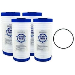 KleenWater KW810EC Water Filter Compatible with Whirlpool WHKF-GD25BB, WHKF-DWHBB and Aqua-Pure AP810, AP801 (4 Pack with 1 O-Ring)