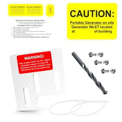 AIFIZO Generator Interlock Kit Compatible with Square D QO or Homeline 150 and 200 AMP Panels SD 150 or 200 AMP Main Breaker Interlock Switch for Generator Aluminum Silver
