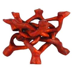 AzureGreen Wood Cobra Crystal Ball Stand