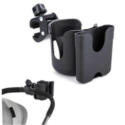Vekniqo Cup Holder for Stroller Compatible with Evenflo with Phone Holder,Wagon Accessories Compatible with Evenflo,Black