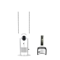 Ocean Loong Bladeless Tower Fan with Air Purifier - 120° Oscillating - Quiet Cooling Fan for Bedroom Home Office - 9 Speeds - 9Hs Timer - Remote Control - 39inch AC68P (Silver)