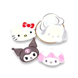 KOZUKI Kitty Zipper Bag SET Kitty cute resealable zipper bags duable poly baggies reuseable with zip top lock Kitty cookie bag small item organizer (Friends) anime zipper bag