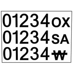 ComplianceSigns NFPA 704 Adhesive Viny Number Kit with 3 Symbols for 15