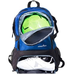 Athletico National Soccer Bag - Backpack for Soccer, Basketball & Football Includes Separate Cleat and Ball Holder