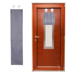 ChYoung Classroom Door Window Cover Lockdown Blackout Door Curtain No Drill Room Darkening Window Shades with 2 Hooks Tie Up Door Window Covering for School Nursery Home Office, 7.9 X 35 Inch