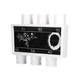 Dilwe Guitar Tuner Pitch, Plastic Tuner Pitch Pipe Tones E B G D A E with a Carring Case