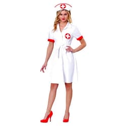 Fun Costumes Women's Stitch Me Up Nurse Costume Dress | Women's Nurse Outfit | Doctor Doctress Uniform Halloween Costume