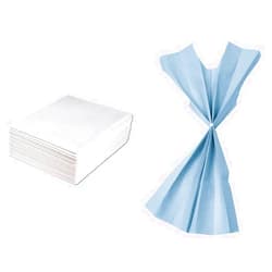 TIDI Avalon Papers Medical Patient Drape Sheet (Pack of 100) and TIDI Standard Gown (Pack of 50) - Medical Supplies