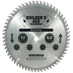 Oshlun BAW-100060 10-Inch 60 Tooth Builder's Ace Finishing ATB Saw Blade with 5/8-Inch Arbor