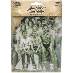 Tim Holtz Paper Dolls Groups Craft and Hobby, 50 Piece