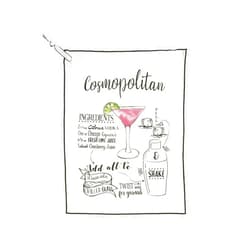 Shiraleah LLC Cosmopolitan Tea Towel,White