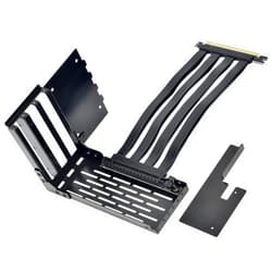 LIAN LI LAN2-1X Premium PCI-E x16 3.0 Black Extender Riser Cable 200mm and Covert Bracket for LANCOOL 2 for PCIE 3.0 only (NOT Compatible with PCIE 4.0 VGA Cards)