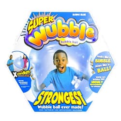NSI Wubble the Amazing Tear Resistant Super Bubble Ball Boing Blue