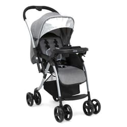 Delta Children Jeep Unlimited Reversible Handle Stroller, Grey Tweed