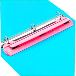 WORKLION 3 Ring Hole Puncher for Binders,Pink,with 10