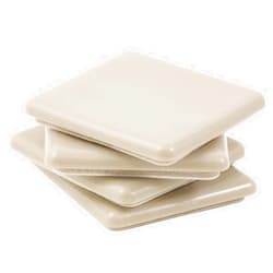 Super Sliders Self-Stick, Square Heavy Furniture Sliders for Carpeted Surfaces (4 piece) - 2-1/2