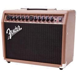 Fender Acoustasonic Guitar Amp for Acoustic Guitar, 40 Watts, with 2-Year Warranty 2x6.5 Inch Speakers, Chorus Effect, Dual Front-panel Inputs, 9.8Dx17.6Wx15.5H Inches, Brown/Wheat
