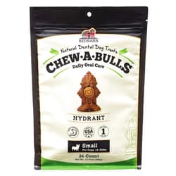Redbarn Pet Products Redbarn Chew-A-Bulls (Size: Small, Shape: Hydrant, 24-Count (Pack of 1))