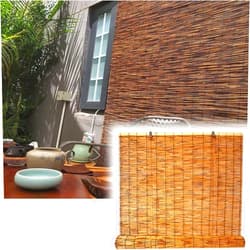 Gxslps Bamboo Blinds Indoor,Roman Partition Shades,Breathable Blackout Curtains,72