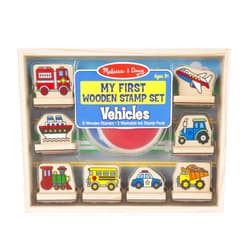 Melissa & Doug My First Wooden Stamp Set - Vehicles