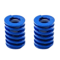 Heyiarbeit 20mm OD 10mm ID 25mm Long Spring Steel Spiral Stamping Light Load Compression Mould Die Spring for 3D Printer Blue 2Pcs