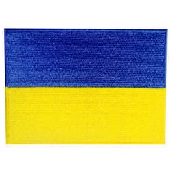 EmbTao Ukraine Flag Embroidered Patch Ukrainian Iron On Sew On National Emblem