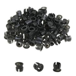 DGZZI 100PCS 5MM LED Light Mount Flat Panel Light Holder Light Emitting Diode Holder LED Black Plastic Sleeve Suitable for Panel Mount LED Indicator and Low Voltage LED Diodes and LED Element