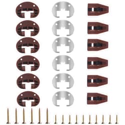 Xujinsongg Dresser Drawer Slides Replacement Kit for Kenlin Rite-Trak II Model #168, 6 Set Replacement Drawer Track Slide Kit, Dresser Drawer Replacement Parts, Metal Black Plate, Drawer Stop with Roller
