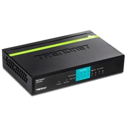 TRENDnet 8-Port 10/100Mbps PoE Switch, 4 x 10/100 Ports, 4 x 10/100 PoE Ports, 30W PoE Power Budget, 1.6 Gbps Switching Capacity, 802.3af, Lifetime Protection, Black, TPE-S44