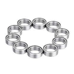 Donepart 5mm ID 9mm OD 3mm Thick Miniature Bearings MR95ZZ Ball Bearing Double Shielded and Pre-Lubricated Steel Bearings (of 10)