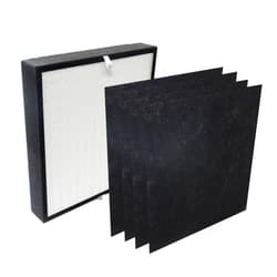 PUREBURG Replacement True HEPA Filter Set Compatible with Alen A350 and A375 Air Purifiers, Part No. BF25A (Also Compatible BF15A),H13 Activated carbon Air Clean Dust VOCs Odor,1+4 Pre-Filters