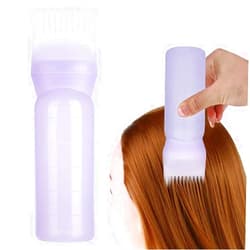 Yinhing Hair Dyeing Bottle, Hair Color Applicator Bottle, 3 Colors Hair Dyeing Bottle Brush Shampoo Hair Color Oil Comb Applicator Tool for Salon Home Supplies (blue)