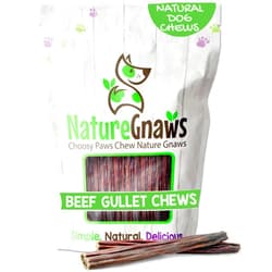 Nature Gnaws Beef Gullet Sticks for Dogs 5-6